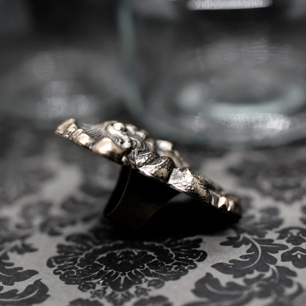Massive Medusa Head Statement Ring - Image 3
