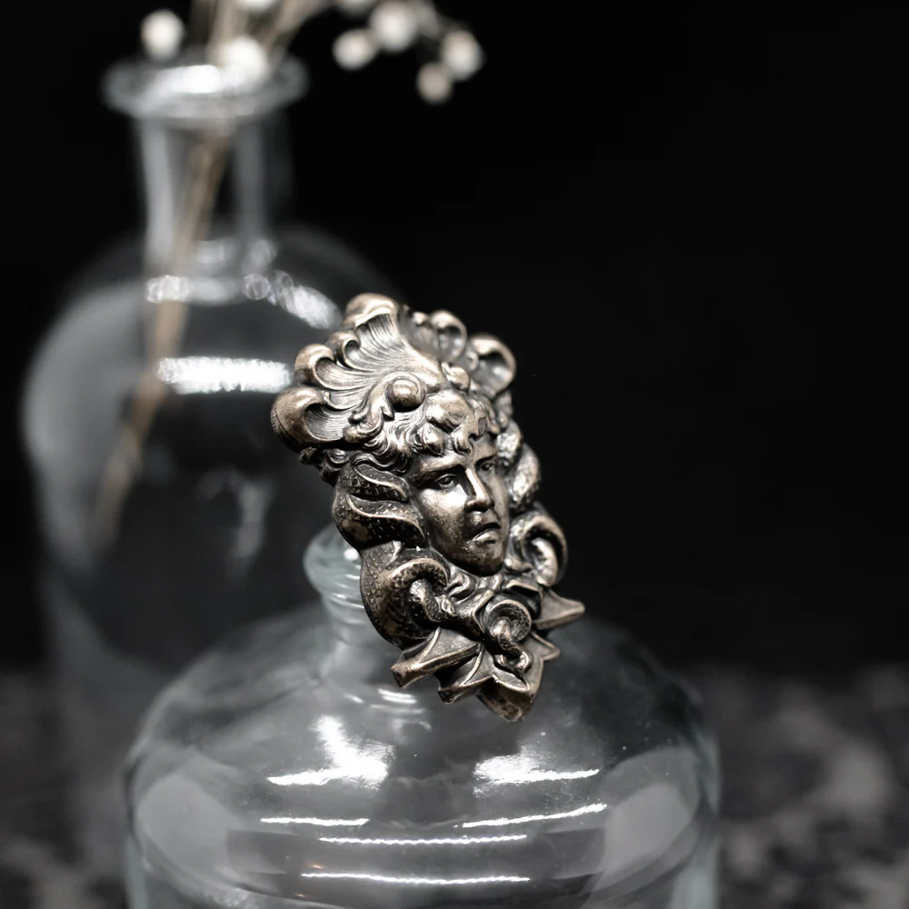 Massive Medusa Head Statement Ring - Image 4
